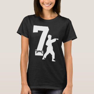 Camiseta 7.º cumpleaños Karate Taekwondo Niño de 7 años
