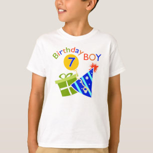 Camiseta 7.º cumpleaños - niño de cumpleaños