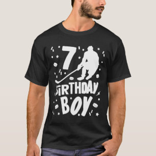 Camiseta 7.º cumpleaños niños de hockey sobre hielo Fiesta 