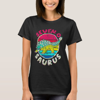Camiseta 7.º Cumpleaños Siete O Saurus I Ankylosaurus I Fam