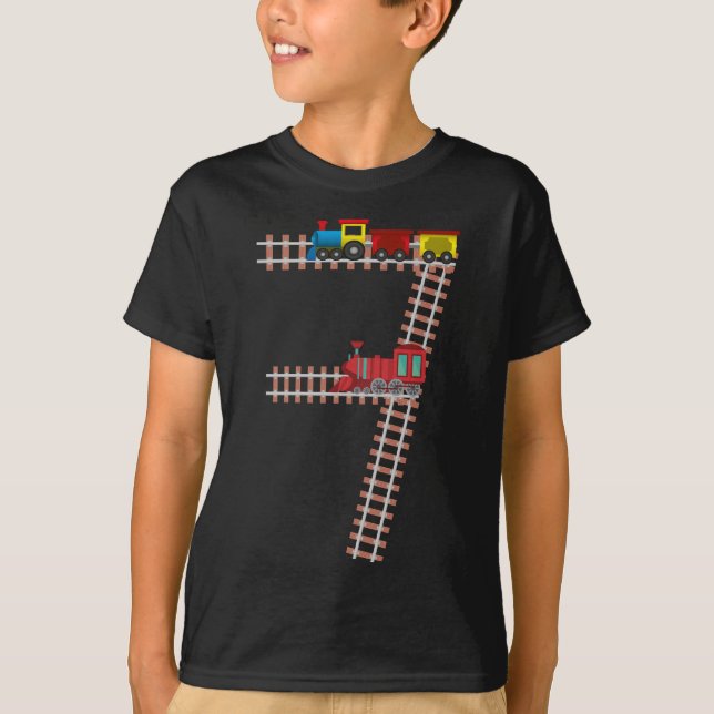 Camiseta 7.º Día del Ferrocarril Temático Niños de 7 años (Anverso)