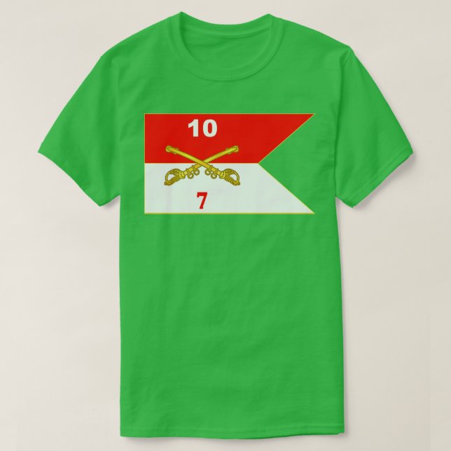 Camiseta 7.º Escuadrón 10.º Guidón de Caballería (Diseño del anverso)