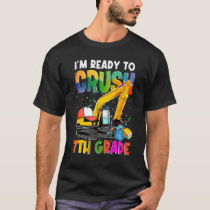 Camiseta 7.º Grado De Construcción De Excavadoras De Vuelta