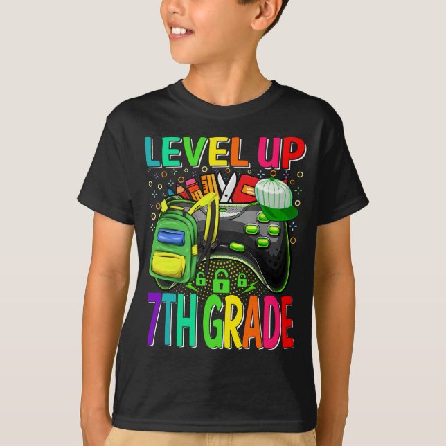 Camiseta 7.º Grado De Vuelta A La Escuela Sin Bloqueo (Anverso)