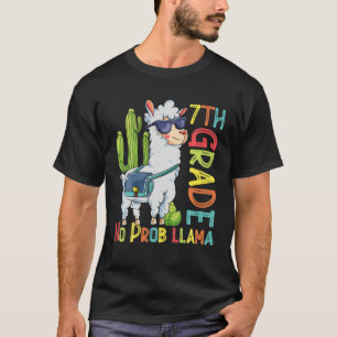 Camiseta 7.º Grado No Prob-Llama Llama De Vuelta A La Escue