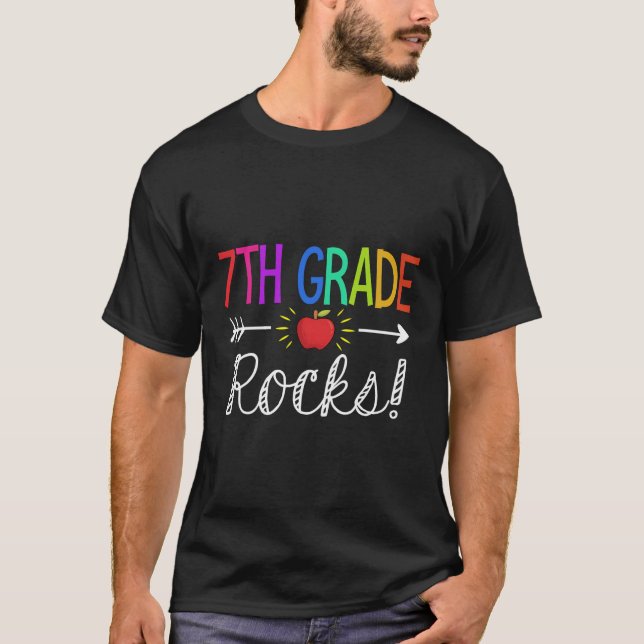 Camiseta 7.º Grado Rodea Al Séptimo Equipo Estudiantil (Anverso)