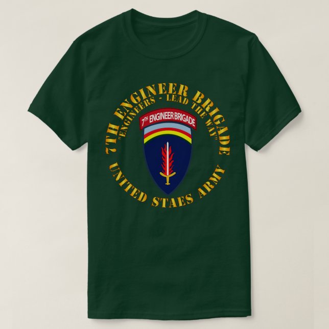 Camiseta 7.º ingeniero Bde w Tab X (Diseño del anverso)
