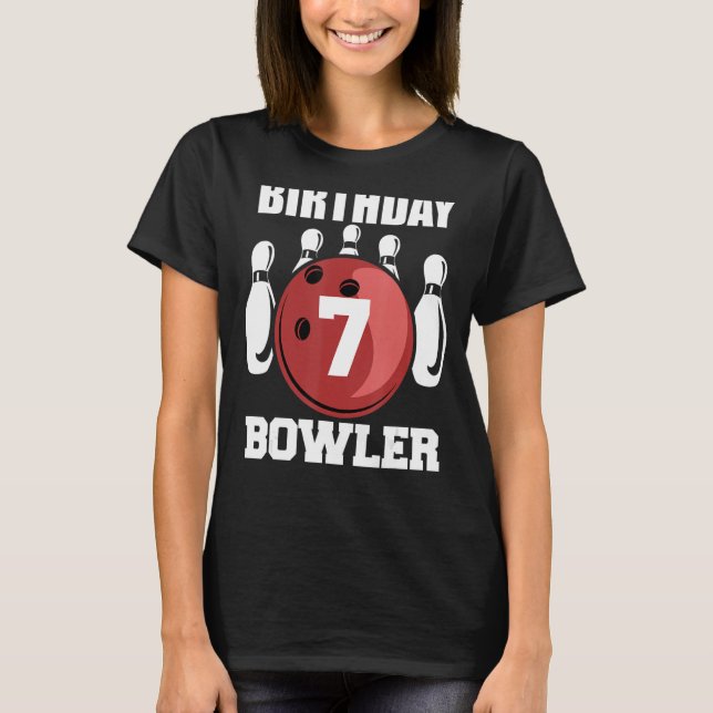 Camiseta 7.º Juguete de Bowling para niños de 7 años (Anverso)
