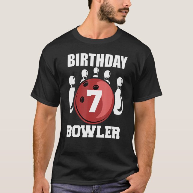 Camiseta 7.º Juguete de Bowling para niños de 7 años (Anverso)