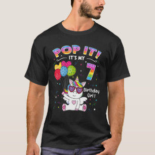 Camiseta 7.º Juguete Fidget Toy It Unicorn Chica De Cumplea