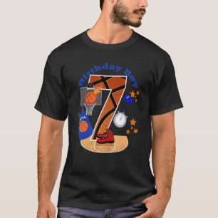Camiseta 7.º Nacimiento Baloncesto Gran Número Niño de 7 Añ