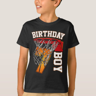 Camiseta 7.º Nacimiento Baloncesto Juego Temático de 7 Años