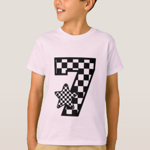 Camiseta 7.º Nacimiento Chico Nombre Personalizado Estrella