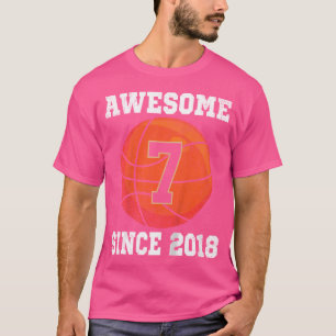 Camiseta 7.º Nacimiento De Baloncesto Más De 7 Años Deporte