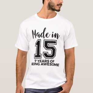 Camiseta 7.º Nacimiento De Niños Chicas En 2015 Siete Años