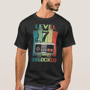Camiseta 7.º Nacimiento Niño Nivel 7 Videojugador desbloque