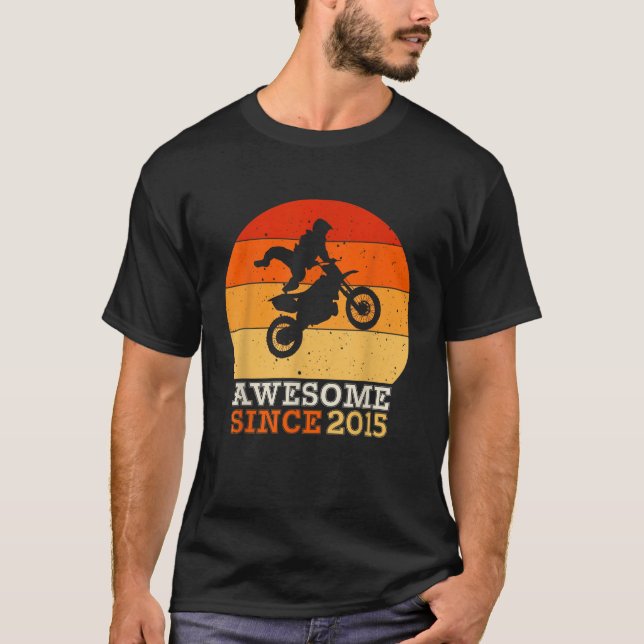 Camiseta 7.º Regalo de bicicleta sucia de cumpleaños 7 años (Anverso)
