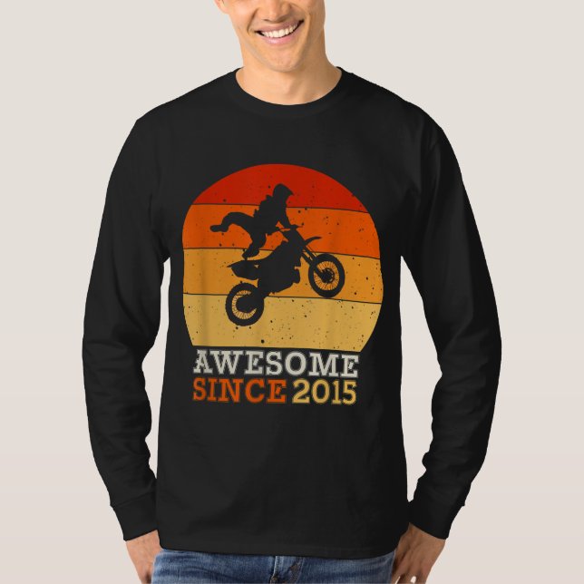 Camiseta 7.º Regalo de bicicleta sucia de cumpleaños 7 años (Anverso)