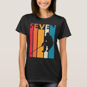 Camiseta 7.º regalo de cumpleaños Siete cumpleaños de hocke