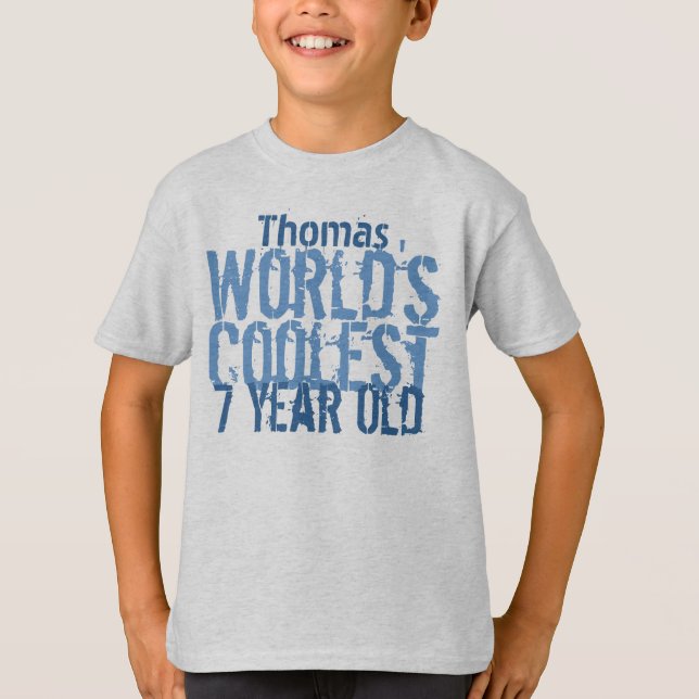 Camiseta 7.º regalo de cumpleaños V11, el más frío del mund (Anverso)