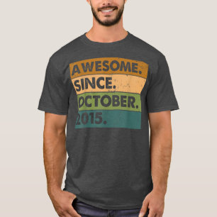 Camiseta 7.º Regalos De Cumpleaños Increíble Desde Octubre