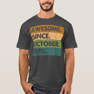 Camiseta 7.º Regalos De Cumpleaños Increíble Desde Octubre 