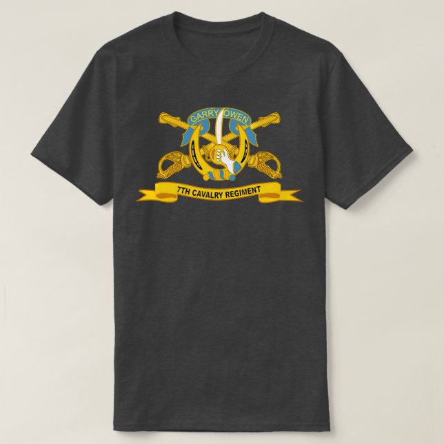 Camiseta 7.º Regimiento de Caballería con Br Ribbon (Diseño del anverso)