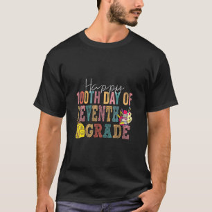 Camiseta 7.º Séptimo Grado Feliz 100° Día De La Escuela