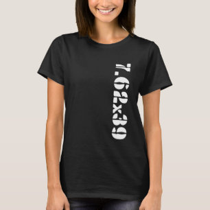 Camiseta 7.62X39 Calibre Ammo AK-47 Pistola