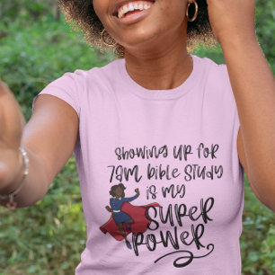 Camiseta 7 am HERMANA SUPER POWER (Piel oscura) Pink Short