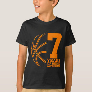 Camiseta 7 Años De Ser Impresionante Sketll 7º Cumpleaños