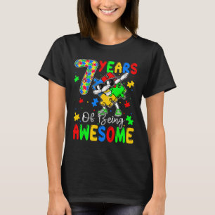 Camiseta 7 Años De Ser Un Awaren De Autismo De Aproximadame