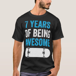 Camiseta 7 años de ser un maravilloso patinador de patinaje