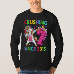 Camiseta 7 Aplastándolo desde 2015 Dabbing Unicornio