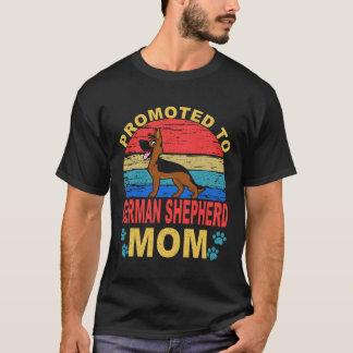 Camiseta 7 Ascendido a Mamá de Pastor Alemán Pastor Alemán
