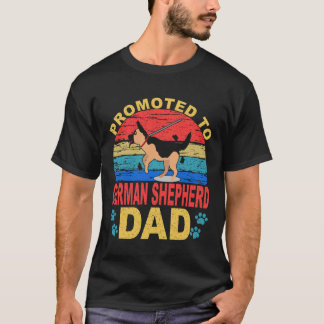 Camiseta 7 Ascendido a Papá de Pastor Alemán Pastor Alemán