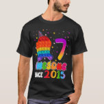 Camiseta 7 asombrosos desde 2015 Pop it Birthday Kids<br><div class="desc">7 Increíble desde 2015 Pop it Birthday Kids.</div>