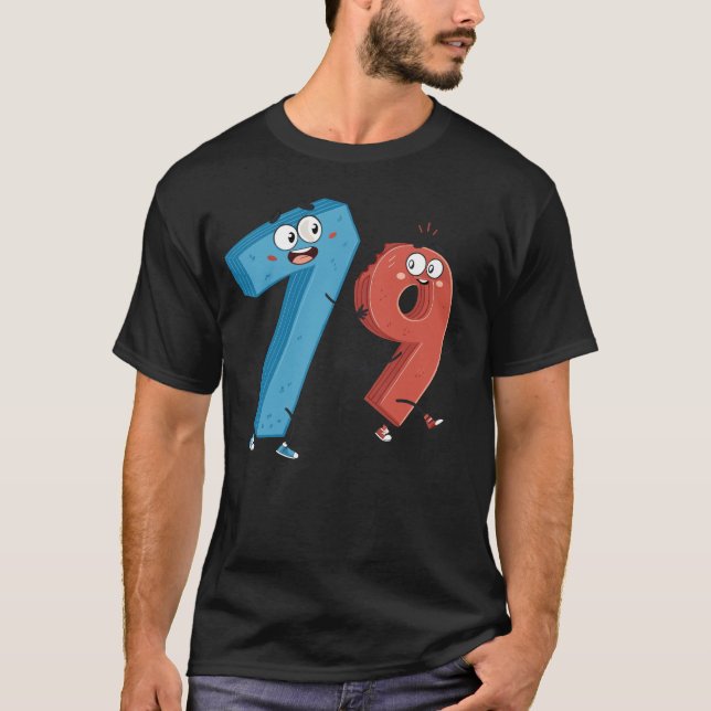 Camiseta 7 ate (8) 9 Divertidas matemáticas (Anverso)