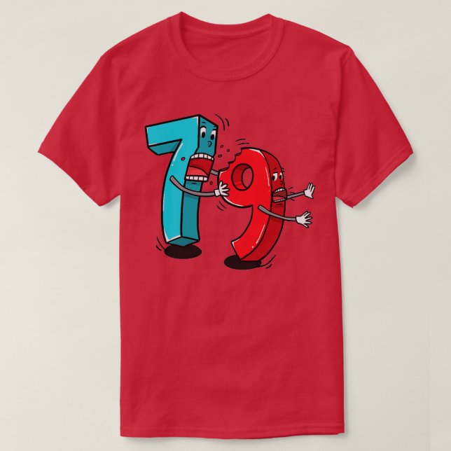 Camiseta 7 ate 8 9 Funny Math 1 (Diseño del anverso)