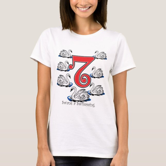 Camiseta 7 cisnes que nadan (Anverso)