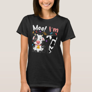Camiseta 7 Cumpleaños Moo Im 7 Cow Farm Animal Barnyard Fam