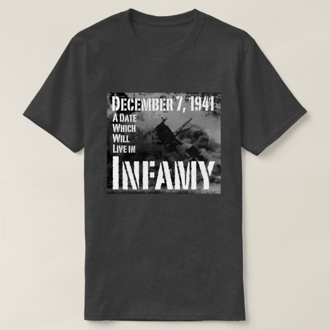 Camiseta 7 de diciembre de 1941 Pearl Harbor (Diseño del anverso)