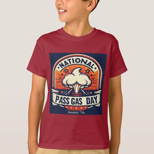Camiseta 7 de enero - Día nacional del gas de paso (Anverso)