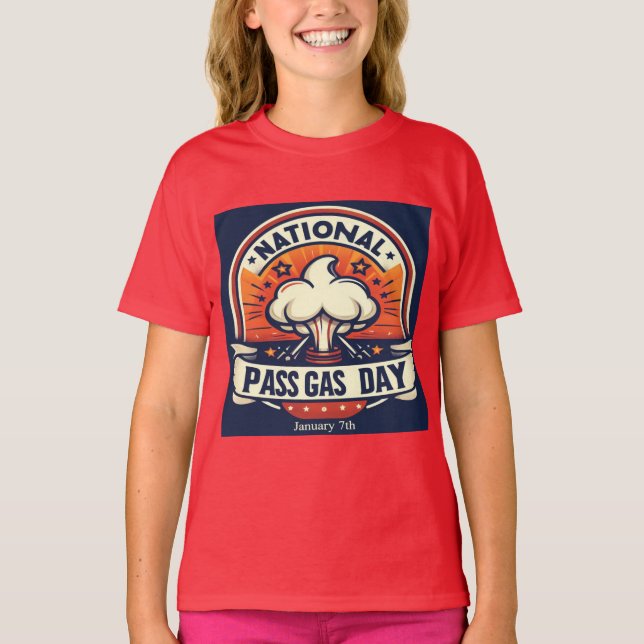 Camiseta 7 de enero - Día nacional del gas de paso (Anverso)