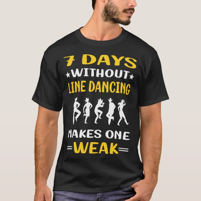 Camiseta 7 días sin bailarina de danza de línea (Anverso)