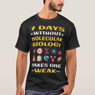 Camiseta 7 días sin biólogo de biología molecular