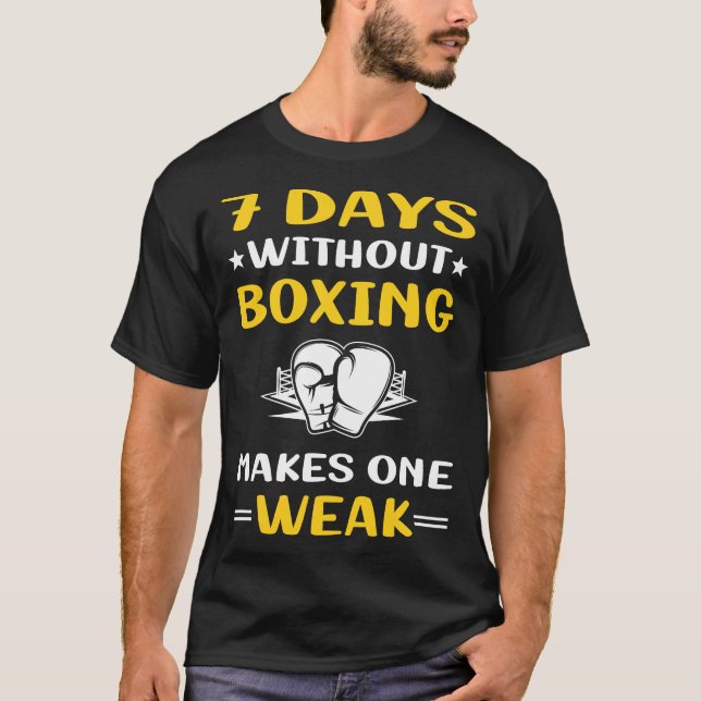 Camiseta 7 días sin boxeo (Anverso)