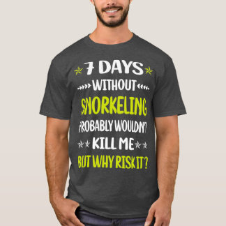 Camiseta 7 días sin buceo Snorkel Snack