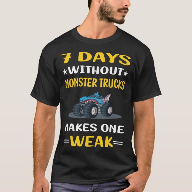 Camiseta 7 días sin camiones monstruos (Anverso)