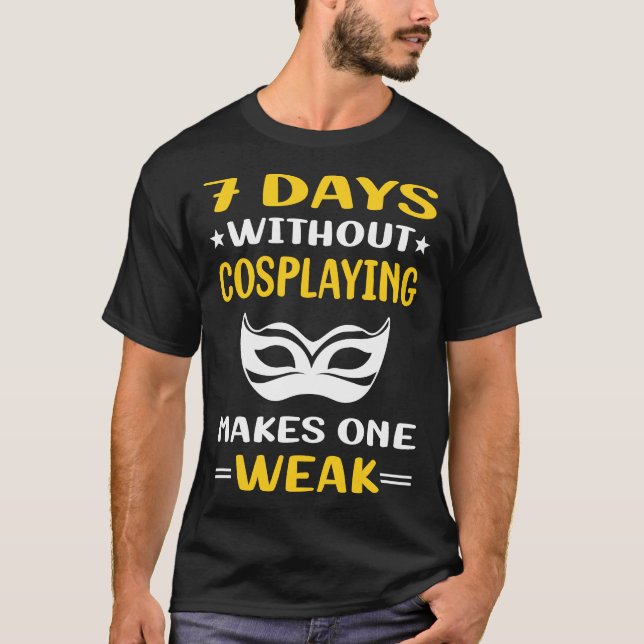 Camiseta 7 días sin Cosplay Cosplay (Anverso)